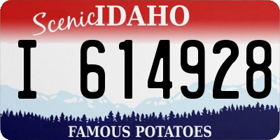 ID license plate I614928