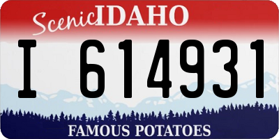 ID license plate I614931