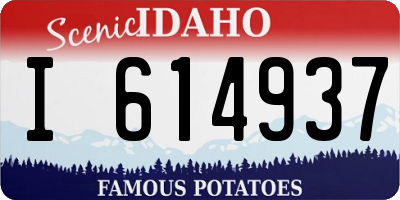 ID license plate I614937