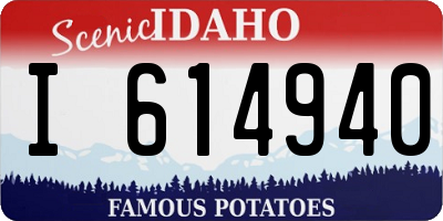 ID license plate I614940