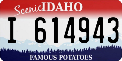 ID license plate I614943