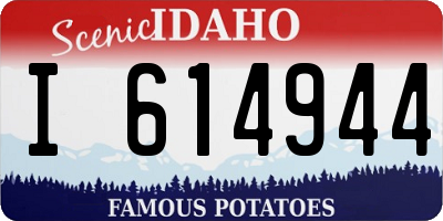 ID license plate I614944