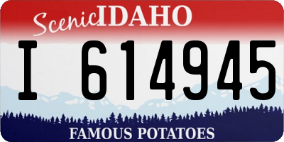 ID license plate I614945