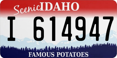 ID license plate I614947