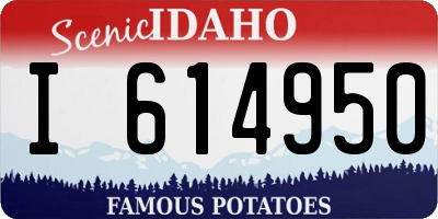 ID license plate I614950