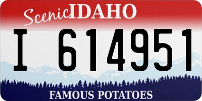 ID license plate I614951