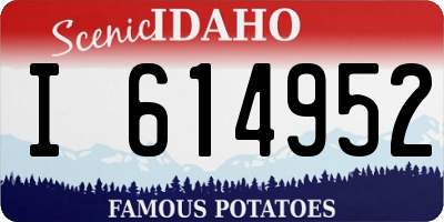 ID license plate I614952