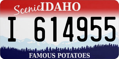 ID license plate I614955