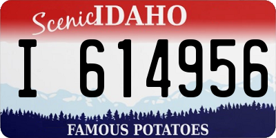 ID license plate I614956
