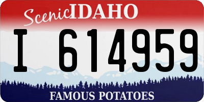 ID license plate I614959