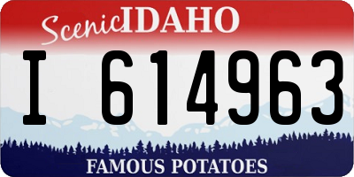 ID license plate I614963