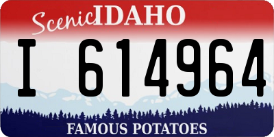 ID license plate I614964