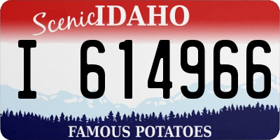 ID license plate I614966