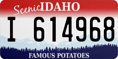 ID license plate I614968
