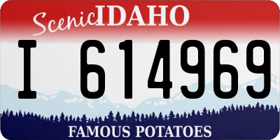 ID license plate I614969