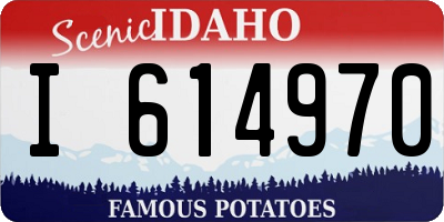 ID license plate I614970