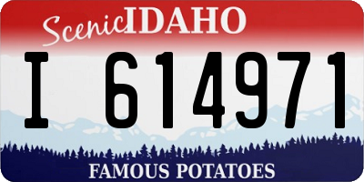 ID license plate I614971