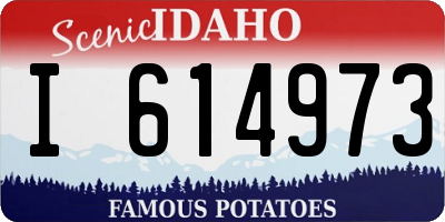 ID license plate I614973