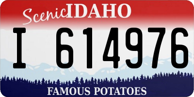 ID license plate I614976