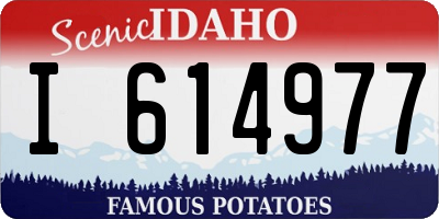 ID license plate I614977