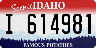 ID license plate I614981