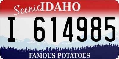 ID license plate I614985