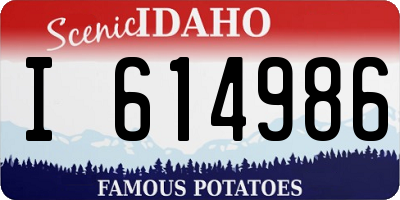 ID license plate I614986