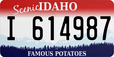 ID license plate I614987