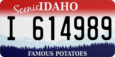 ID license plate I614989