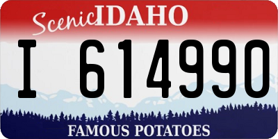 ID license plate I614990