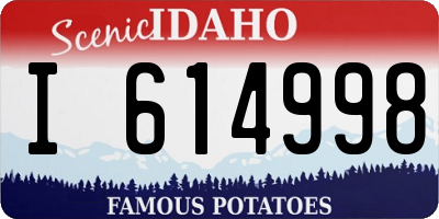 ID license plate I614998