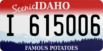 ID license plate I615006