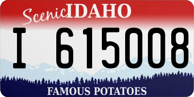 ID license plate I615008