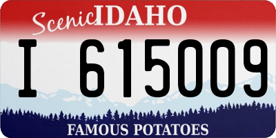 ID license plate I615009