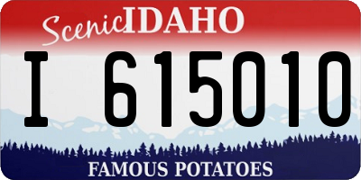 ID license plate I615010