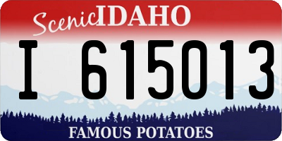 ID license plate I615013