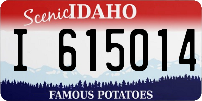 ID license plate I615014