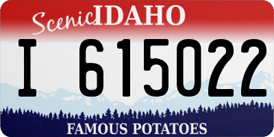 ID license plate I615022