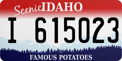 ID license plate I615023