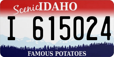 ID license plate I615024