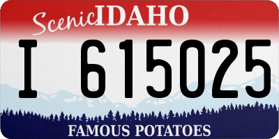 ID license plate I615025