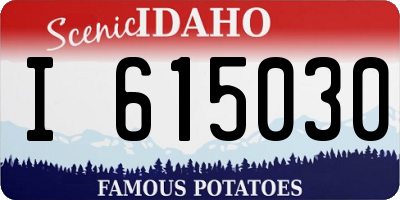 ID license plate I615030