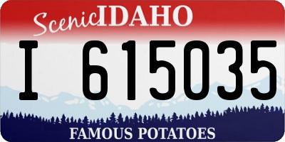 ID license plate I615035