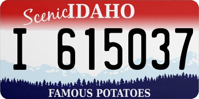 ID license plate I615037