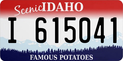 ID license plate I615041