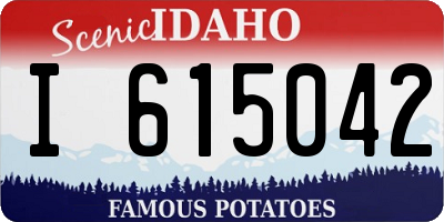 ID license plate I615042