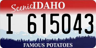 ID license plate I615043