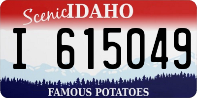 ID license plate I615049