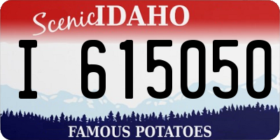 ID license plate I615050