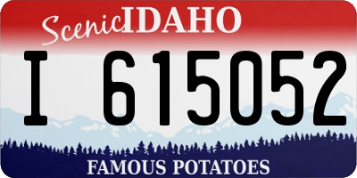 ID license plate I615052